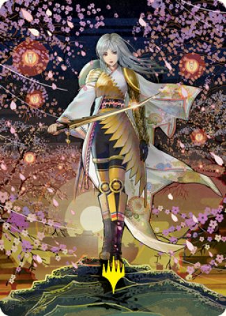 The Wandering Emperor 2 Art Card (Gold-Stamped Signature) [Kamigawa: Neon Dynasty Art Series] | Good Games Modbury