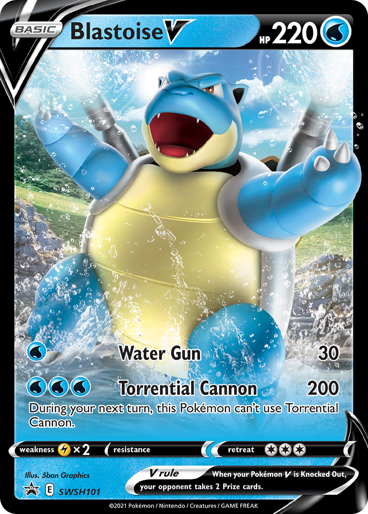 Blastoise V (SWSH101) [Sword & Shield: Black Star Promos] | Good Games Modbury