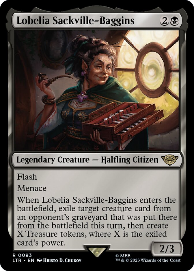Lobelia Sackville-Baggins 93/281 (Universes Beyond: The Lord of the Rings: Tales of Middle-earth)  - Foil | Good Games Modbury