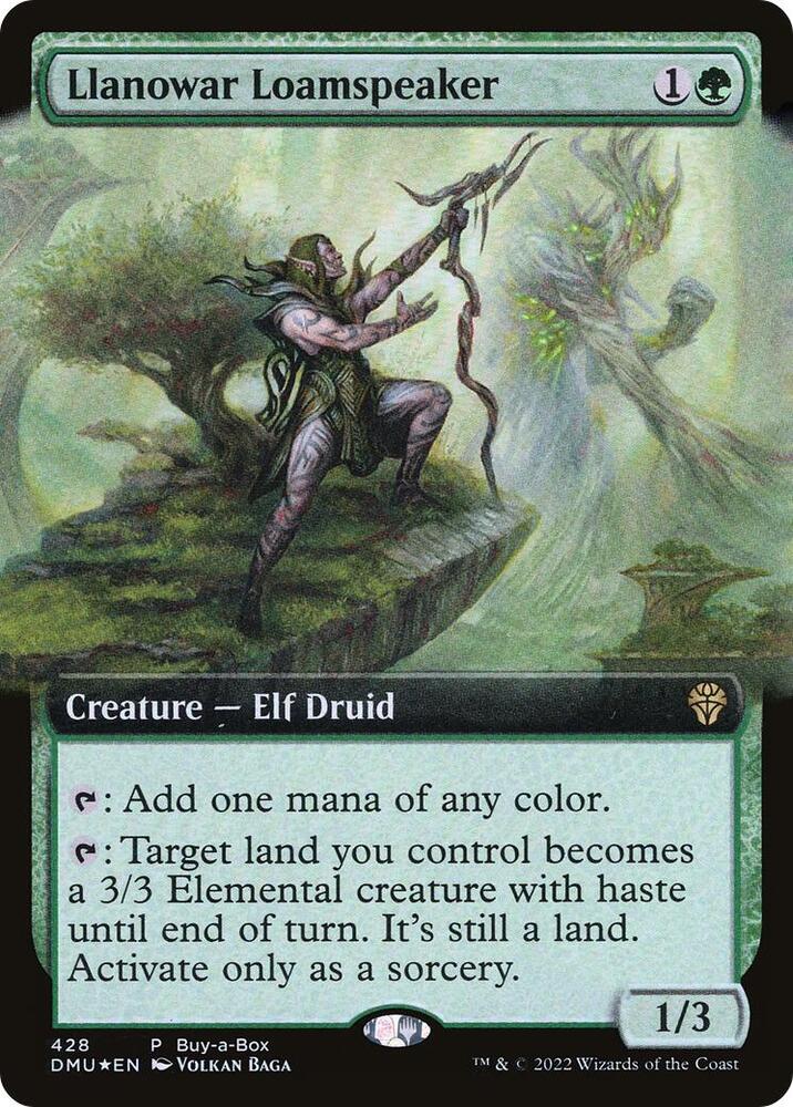 Llanowar Loamspeaker 428 (Buy-A-Box Promos)  - Extended Art | Good Games Modbury
