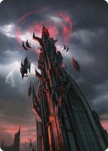 Barad dur Art Card 54 (Art Series: Universes Beyond: The Lord of the Rings: Tales of Middle-earth)  | Good Games Modbury