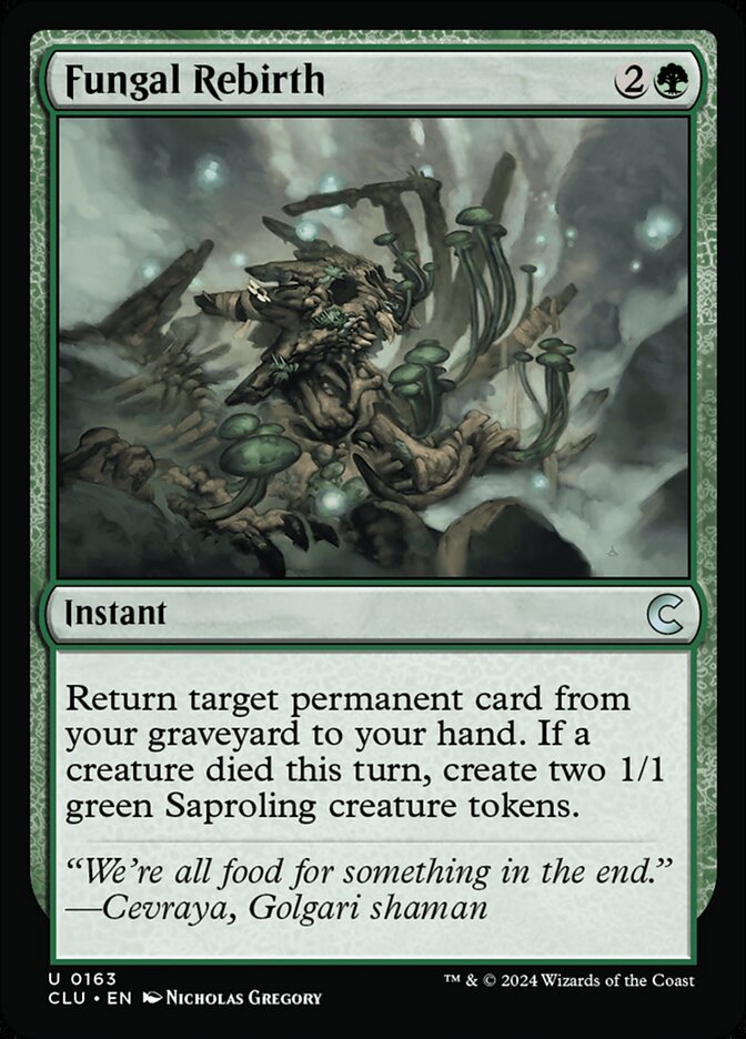 Fungal Rebirth 163/284 (Ravnica: Clue Edition)  | Good Games Modbury