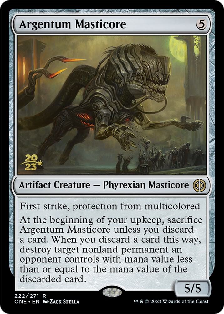 Argentum Masticore 222s/160 (Prerelease Cards)  - PreRelease Foil | Good Games Modbury