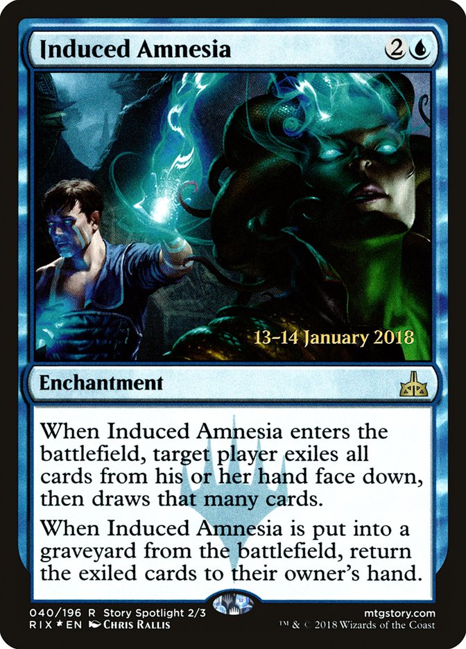 Induced Amnesia [Rivals of Ixalan Prerelease Promos] | Good Games Modbury
