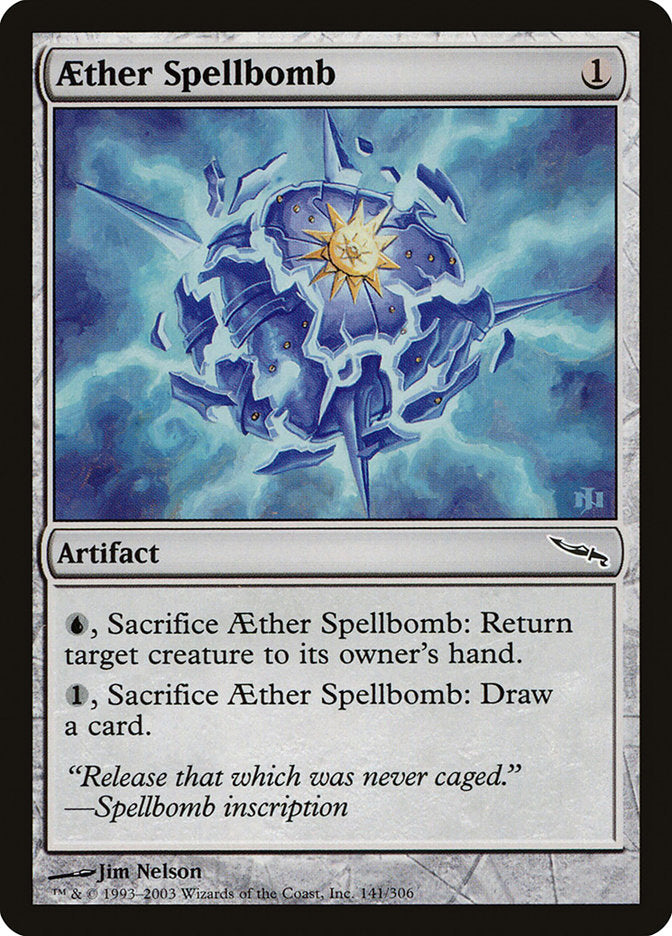 Aether Spellbomb [Mirrodin] | Good Games Modbury