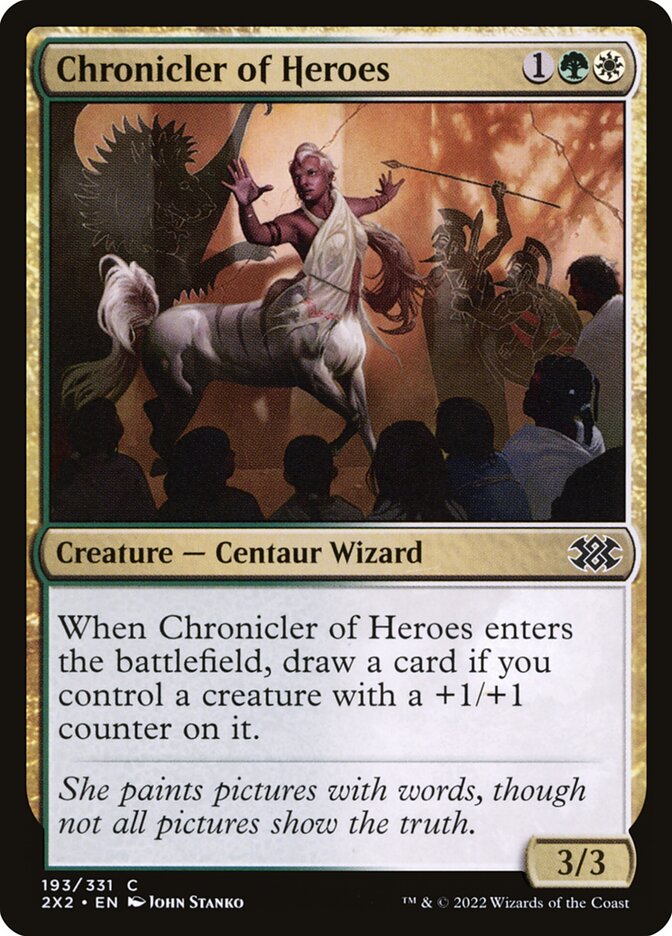 Chronicler of Heroes 193/331 (Double Masters 2022)  - Foil | Good Games Modbury
