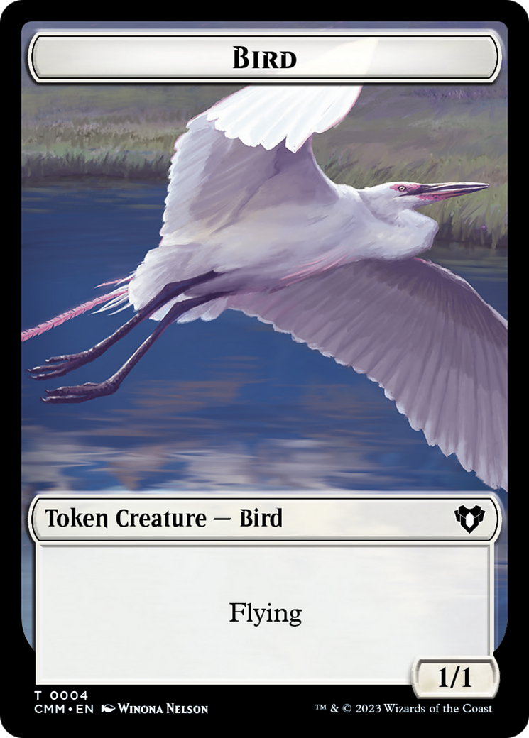 Copy (54) // Bird Double-Sided Token [Commander Masters Tokens] | Good Games Modbury