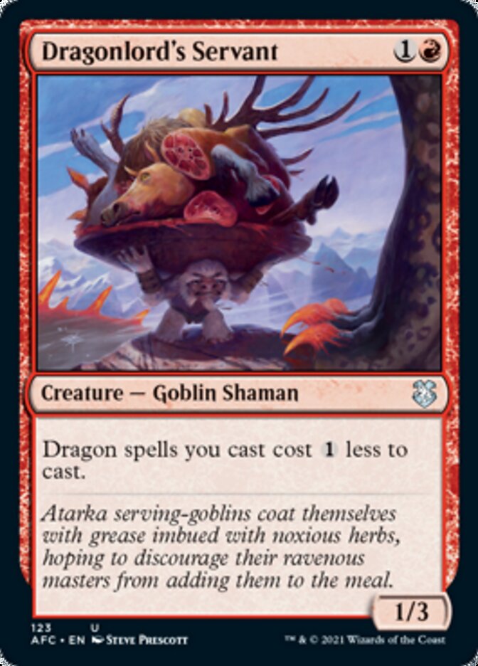 Dragonlord's Servant [Dungeons & Dragons: Adventures in the Forgotten Realms Commander] | Good Games Modbury