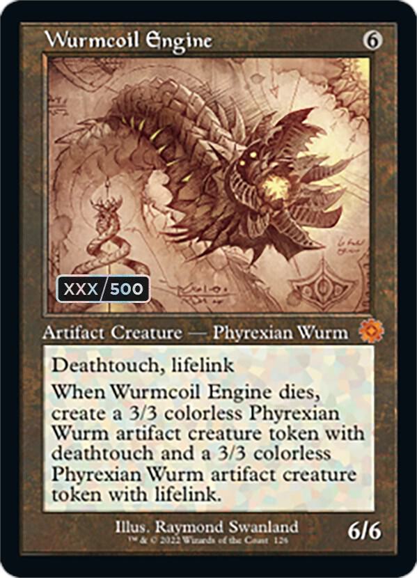 Wurmcoil Engine Schematic Serial Numbered 126z/63 (The Brothers' War: Retro Frame Artifacts)  - Foil | Good Games Modbury