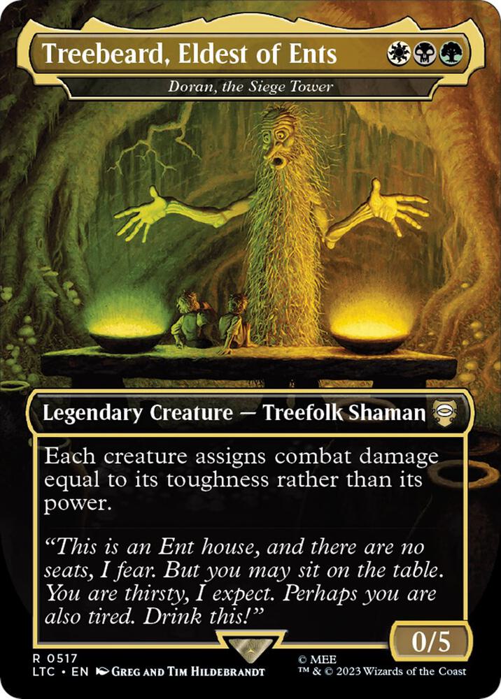 Treebeard Eldest of Ents Doran the Siege Tower Borderless 517 (Commander: The Lord of the Rings: Tales of Middle-earth)  - Borderless Foil | Good Games Modbury