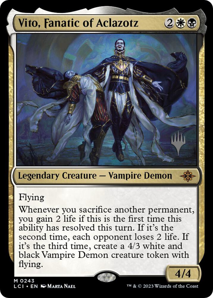 Vito Fanatic of Aclazotz 243p/138 (Promo Pack: The Lost Caverns of Ixalan)  | Good Games Modbury