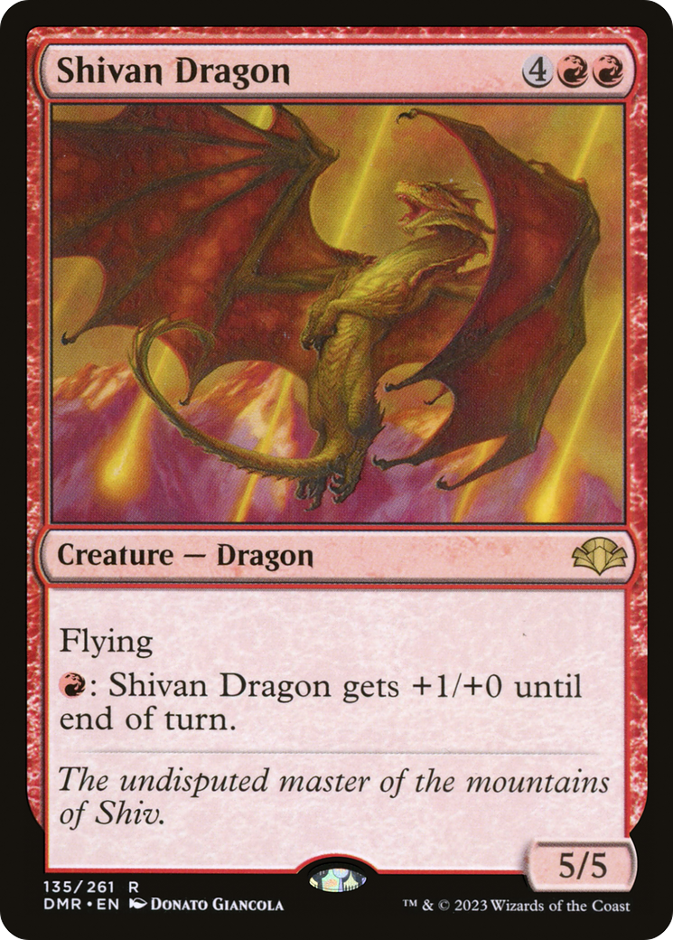 Shivan Dragon [Dominaria Remastered] | Good Games Modbury