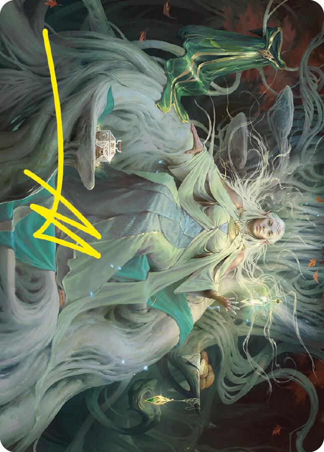 Galadriel Gift Giver Art Card Gold Stamped Signature 35 (Art Series: Universes Beyond: The Lord of the Rings: Tales of Middle-earth)  | Good Games Modbury