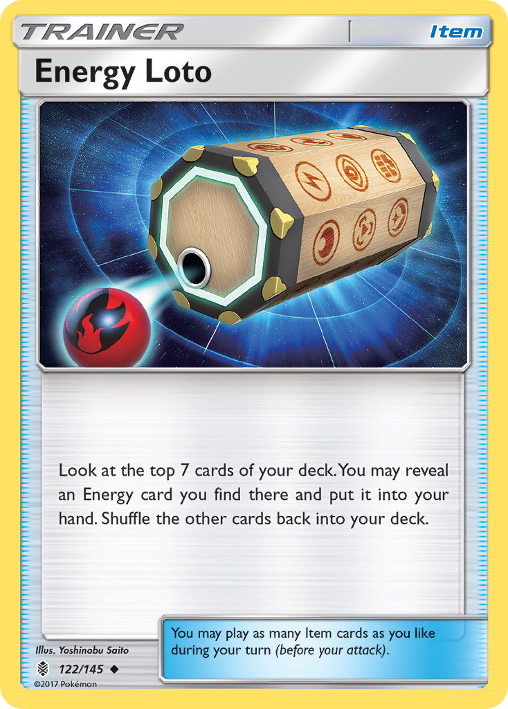Energy Loto (122/145) [Sun & Moon: Guardians Rising] | Good Games Modbury