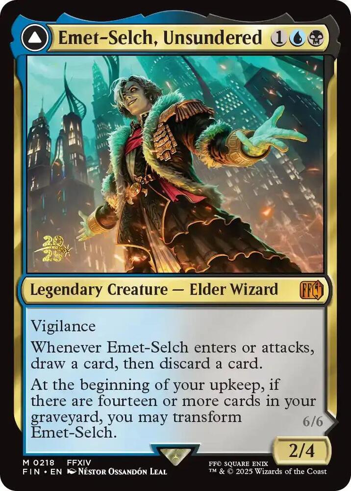 Emet Selch Unsundered 218 (Prerelease Cards)  - Foil | Good Games Modbury