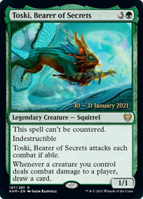 Toski Bearer of Secrets 197s/1 (Prerelease Cards)  - Foil | Good Games Modbury