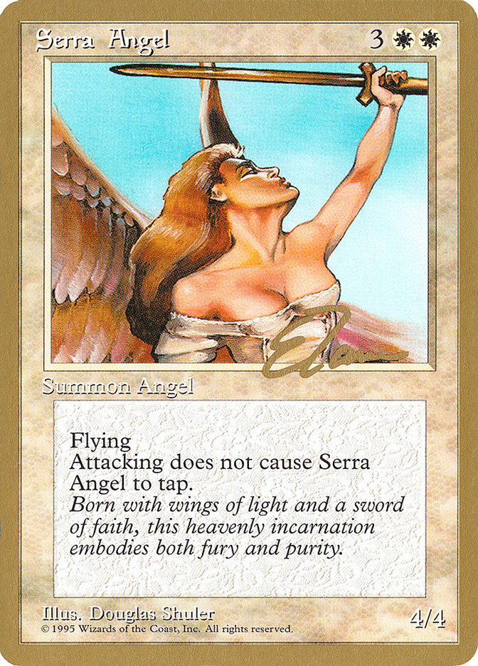 Serra Angel (Eric Tam) [Pro Tour Collector Set] | Good Games Modbury