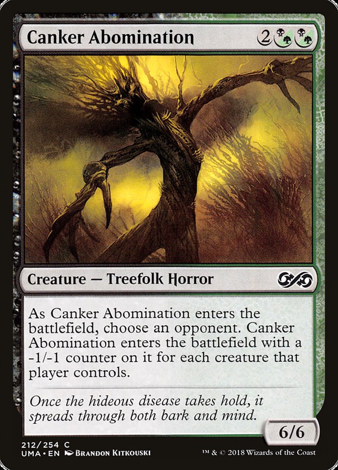 Canker Abomination 212/254 (Ultimate Masters)  - Foil | Good Games Modbury