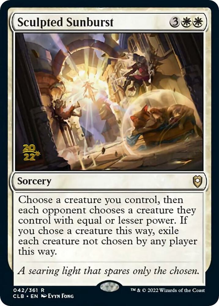 Sculpted Sunburst 42s/108 (Prerelease Cards)  - Foil | Good Games Modbury
