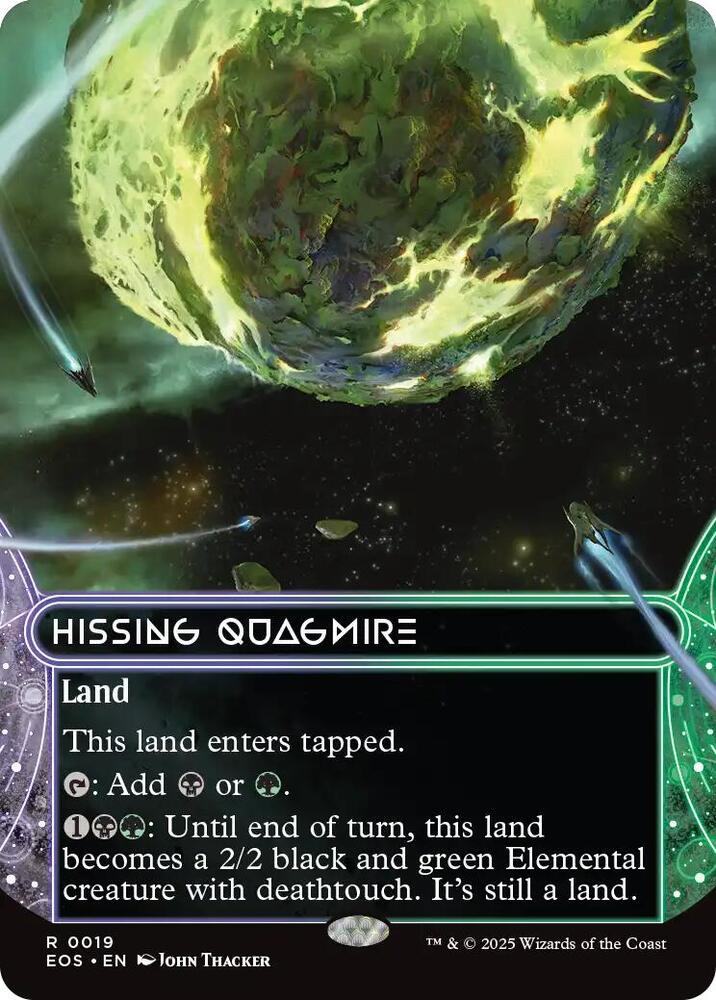 Hissing Quagmire  19 (Edge of Eternities: Stellar Sights)  - Borderless Foil | Good Games Modbury