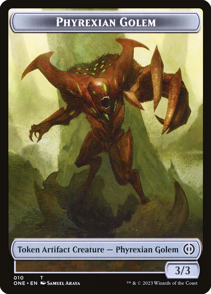 Phyrexian Goblin // Phyrexian Golem Double-Sided Token [Phyrexia: All Will Be One Tokens] | Good Games Modbury