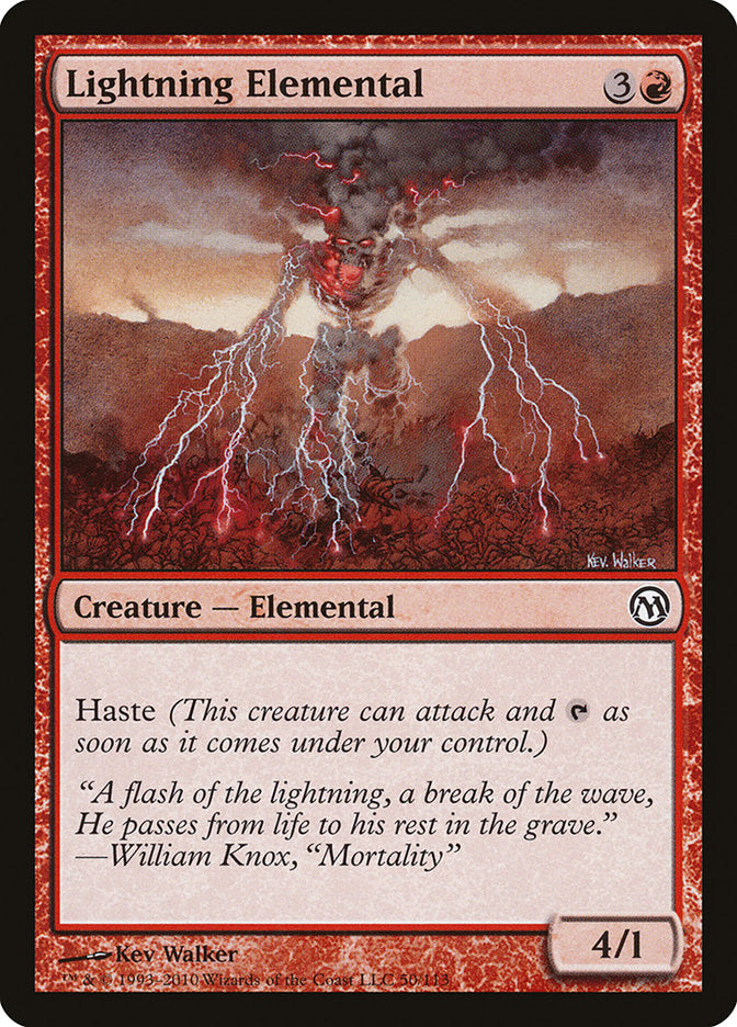 Lightning Elemental [Duels of the Planeswalkers] | Good Games Modbury