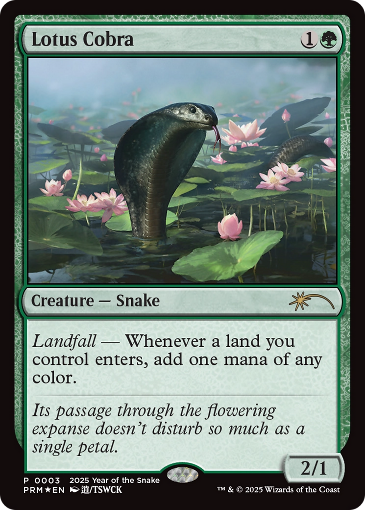 Lotus Cobra (Year of the Snake 2025) [Standard Showdown Promos] | Good Games Modbury