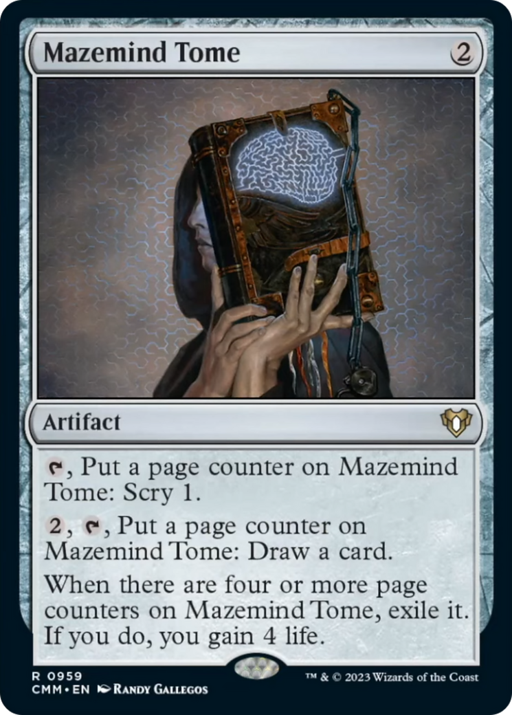 Mazemind Tome [Commander Masters] | Good Games Modbury