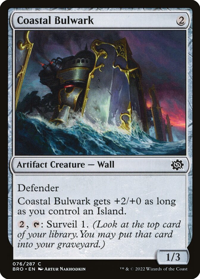 Coastal Bulwark 76/287 (The Brothers' War)  - Foil | Good Games Modbury