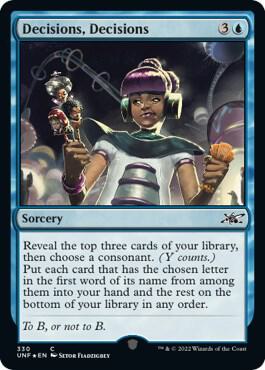 Decisions Decisions Galaxy Foil 330/244 (Unfinity)  - Foil | Good Games Modbury