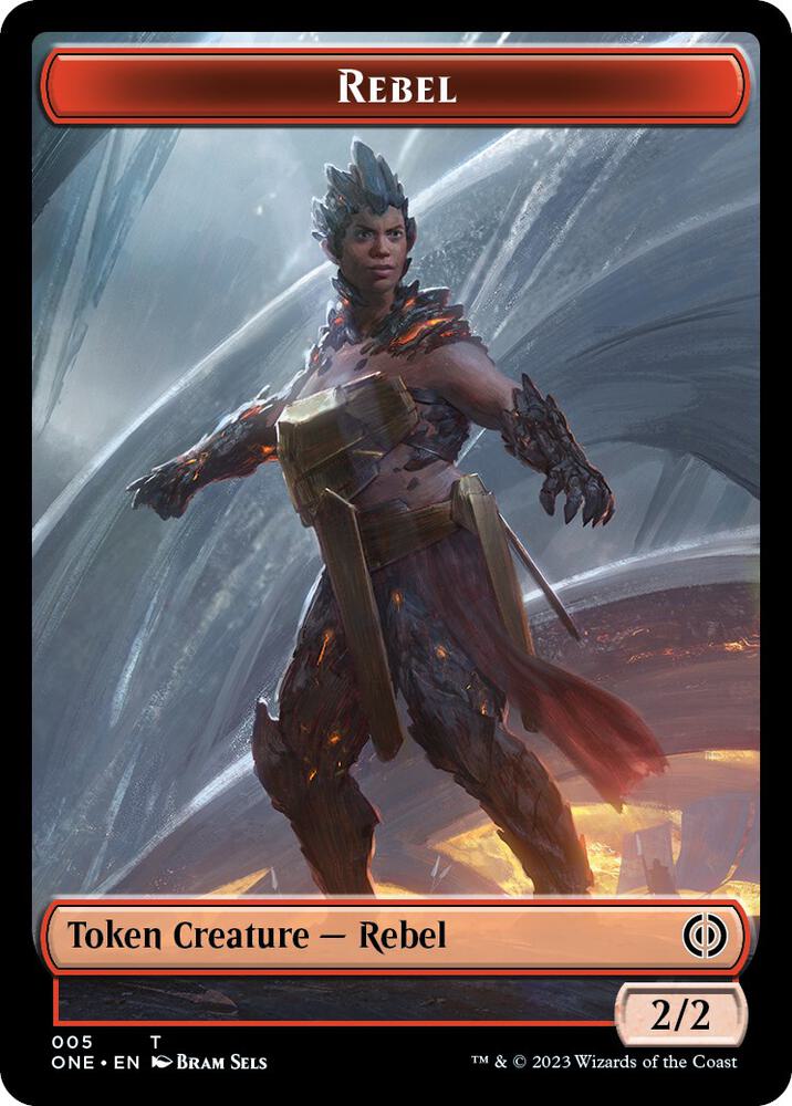 Rebel Goblin Double Sided Token 5 // 11 (Commander: Phyrexia: All Will Be One)  | Good Games Modbury