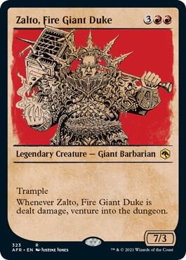 Zalto Fire Giant Duke Showcase 323/281 (Adventures in the Forgotten Realms)  - Foil | Good Games Modbury
