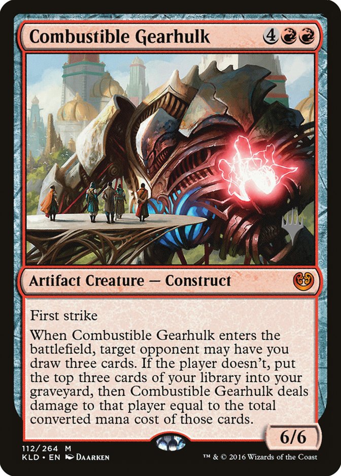 Combustible Gearhulk (Promo Pack) [Kaladesh Promos] | Good Games Modbury