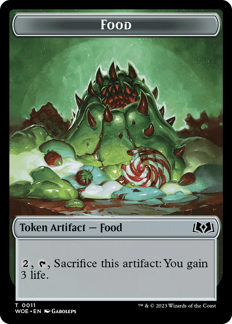 Mouse // Food (0011) Double-Sided Token [Wilds of Eldraine Tokens] | Good Games Modbury