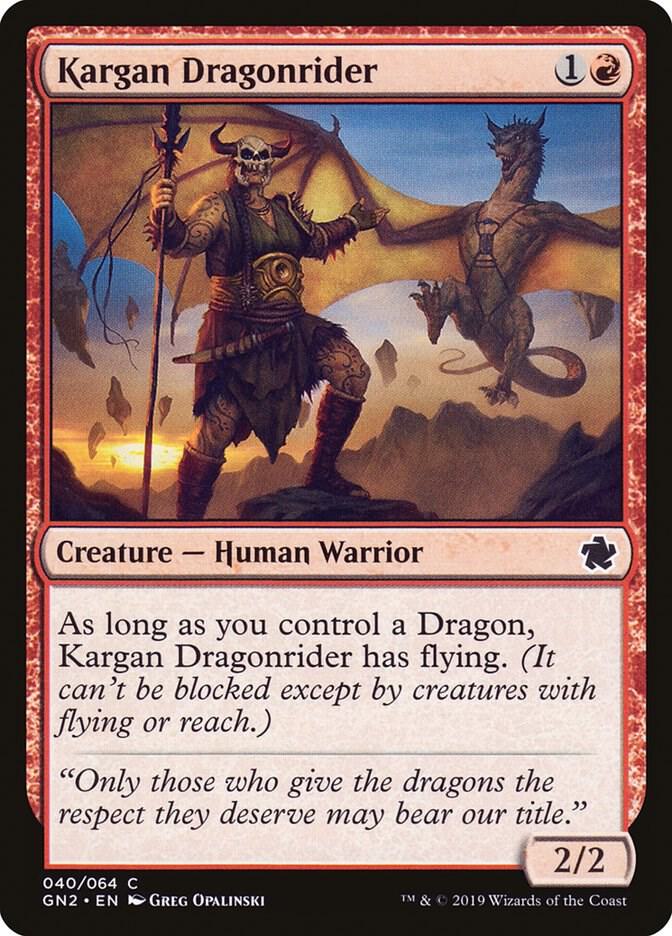 Kargan Dragonrider 40/64 (Magic Game Night 2019)  | Good Games Modbury