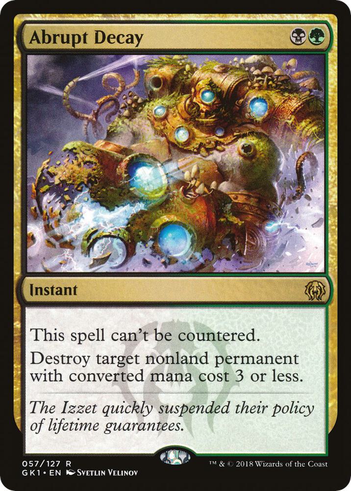 Abrupt Decay 57/127 (Guilds of Ravnica: Guild Kits)  | Good Games Modbury