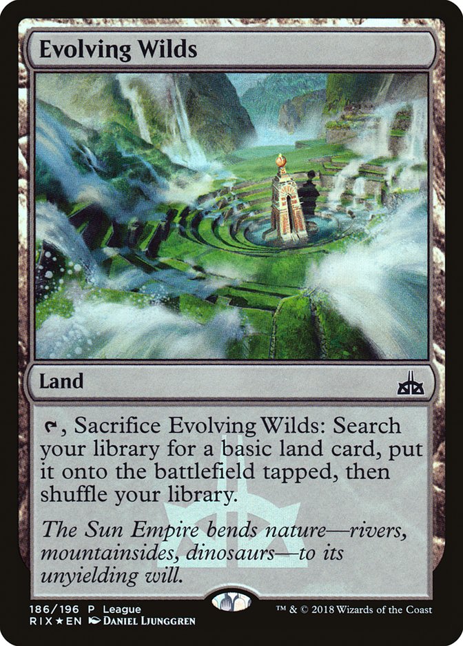 Evolving Wilds (League) [Rivals of Ixalan Promos] | Good Games Modbury
