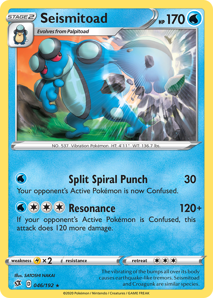 Seismitoad (046/192) [Sword & Shield: Rebel Clash] | Good Games Modbury