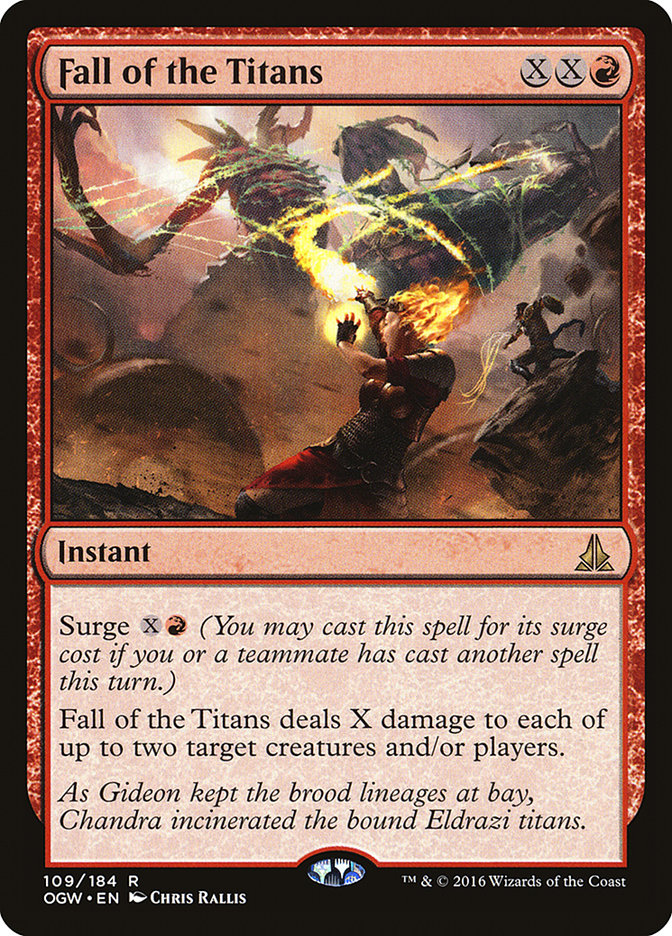Fall of the Titans 109/184 (Oath of the Gatewatch)  - Foil | Good Games Modbury