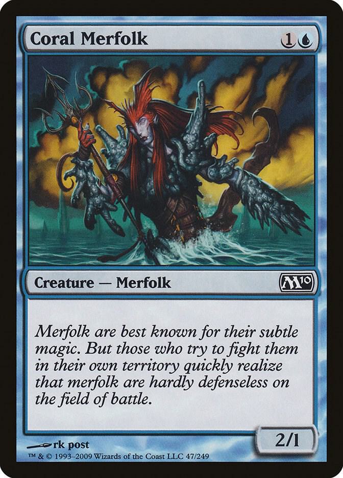 Coral Merfolk 47/249 (Magic 2010 (M10))  - Foil | Good Games Modbury