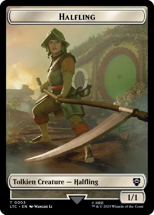 Halfling Treasure Double Sided Token 3 // 12 (Commander: The Lord of the Rings: Tales of Middle-earth)  | Good Games Modbury