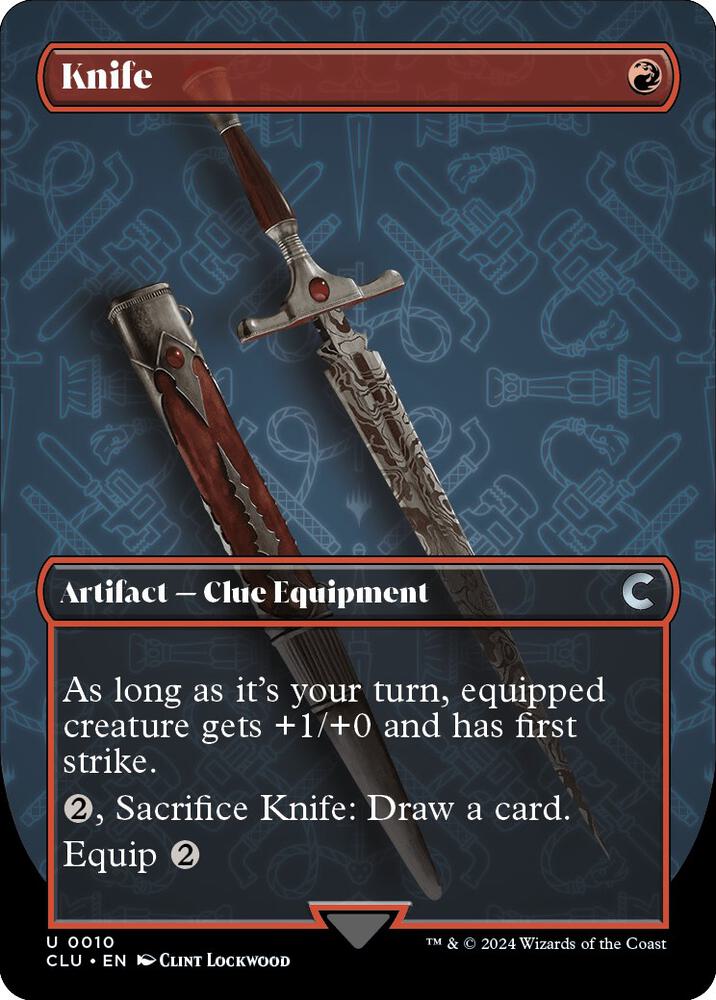 Knife 10/284 (Ravnica: Clue Edition)  - Borderless | Good Games Modbury