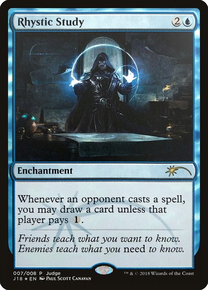 Rhystic Study 7/8 (Judge Promos)  - Foil | Good Games Modbury
