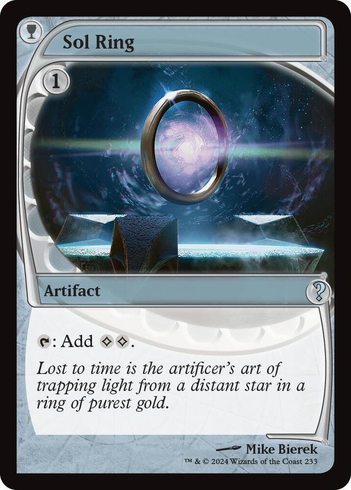 Sol Ring 233/390 (Mystery Booster 2)  - Future Sight Foil | Good Games Modbury
