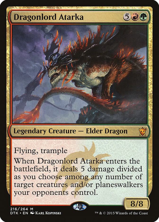 Dragonlord Atarka 216 (Dragons of Tarkir)  - Foil | Good Games Modbury