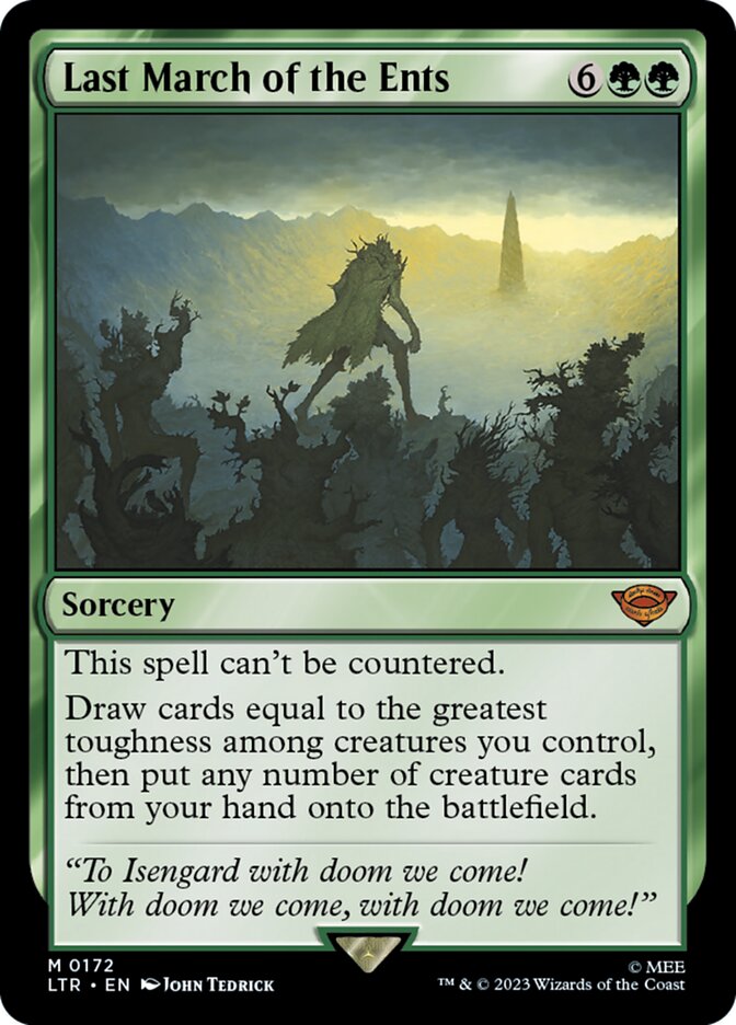 Last March of the Ents 172/281 (Universes Beyond: The Lord of the Rings: Tales of Middle-earth)  - Foil | Good Games Modbury