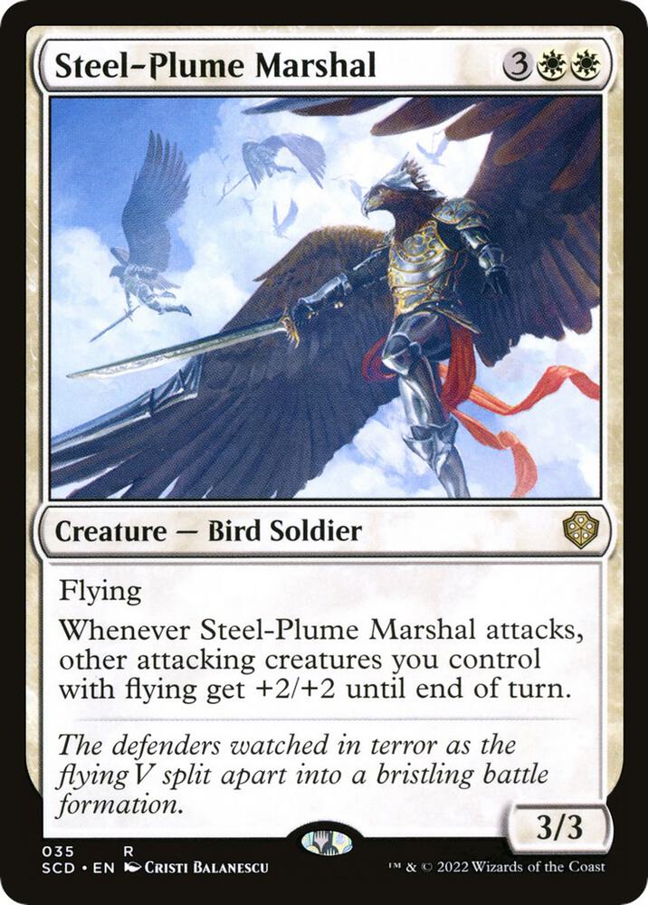 Steel-Plume Marshal 35/352 (Starter Commander Decks)  | Good Games Modbury