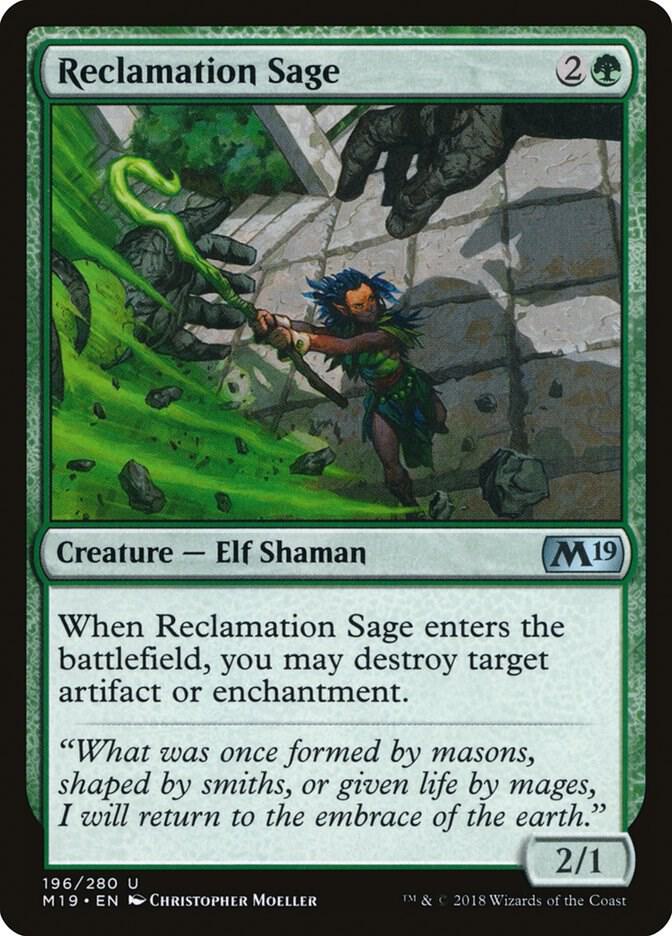 Reclamation Sage 196/280 (Core Set 2019)  | Good Games Modbury