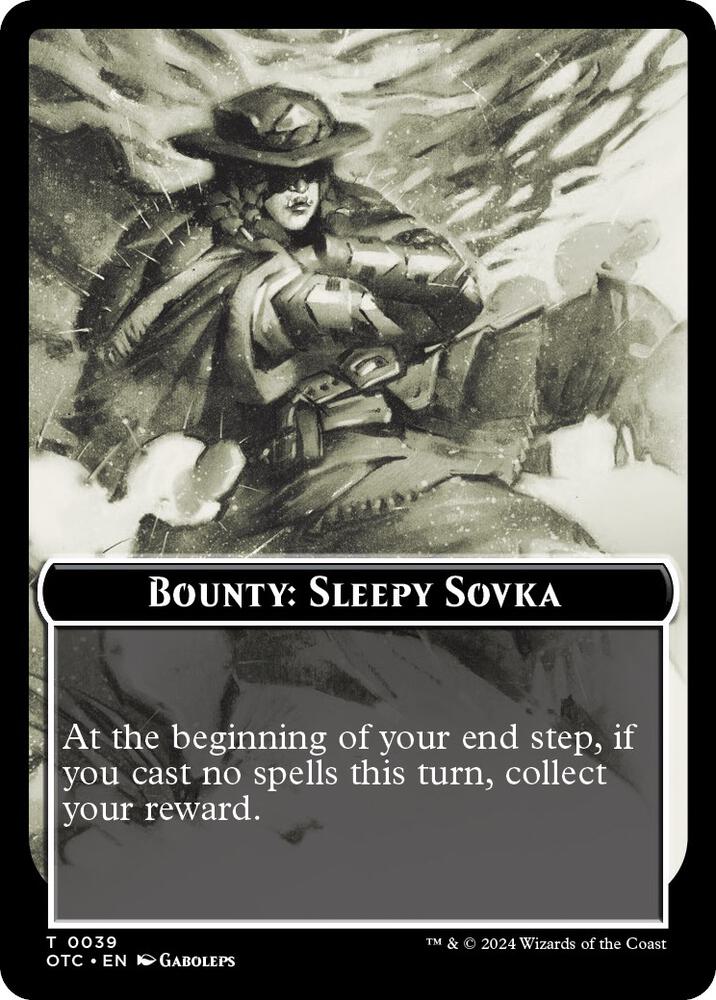 Bounty Sleepy Sovka Bounty Rules Double Sided Token 39 (Commander: Outlaws of Thunder Junction)  | Good Games Modbury