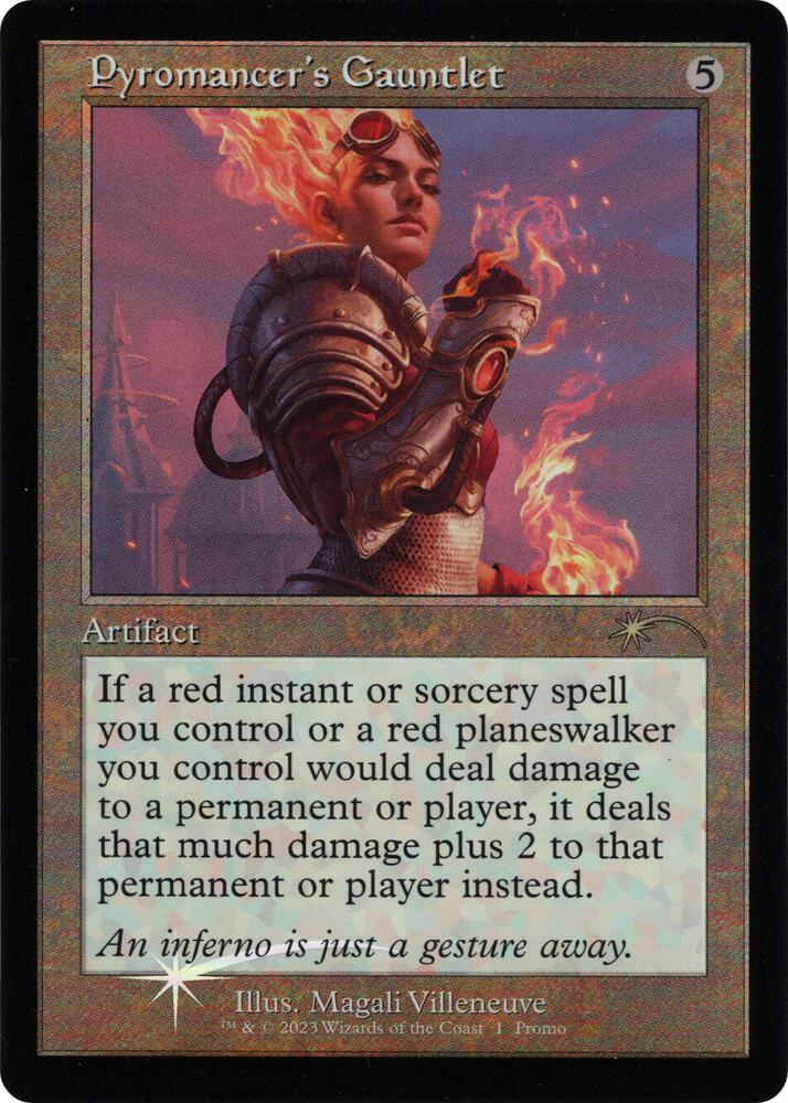 Pyromancers Gauntlet Retro Frame 2023-6/84 (Media Promos)  - Foil | Good Games Modbury